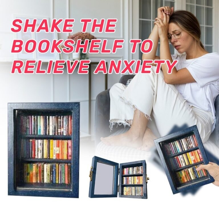 Shake Away Anxiety Bookshelf Mini Anti-Anxiety Ornament
