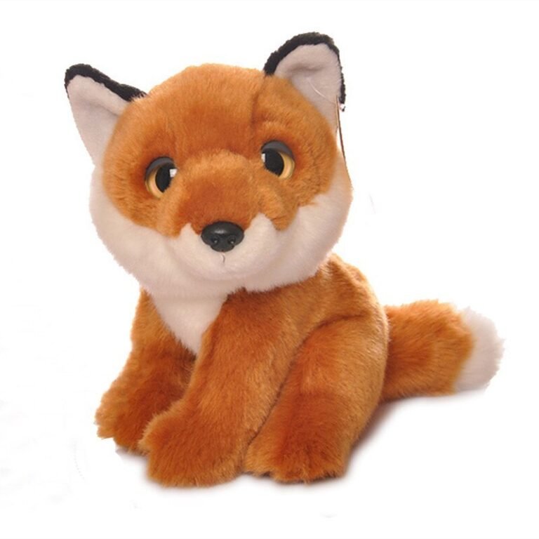 Simulation animal fox plush toy