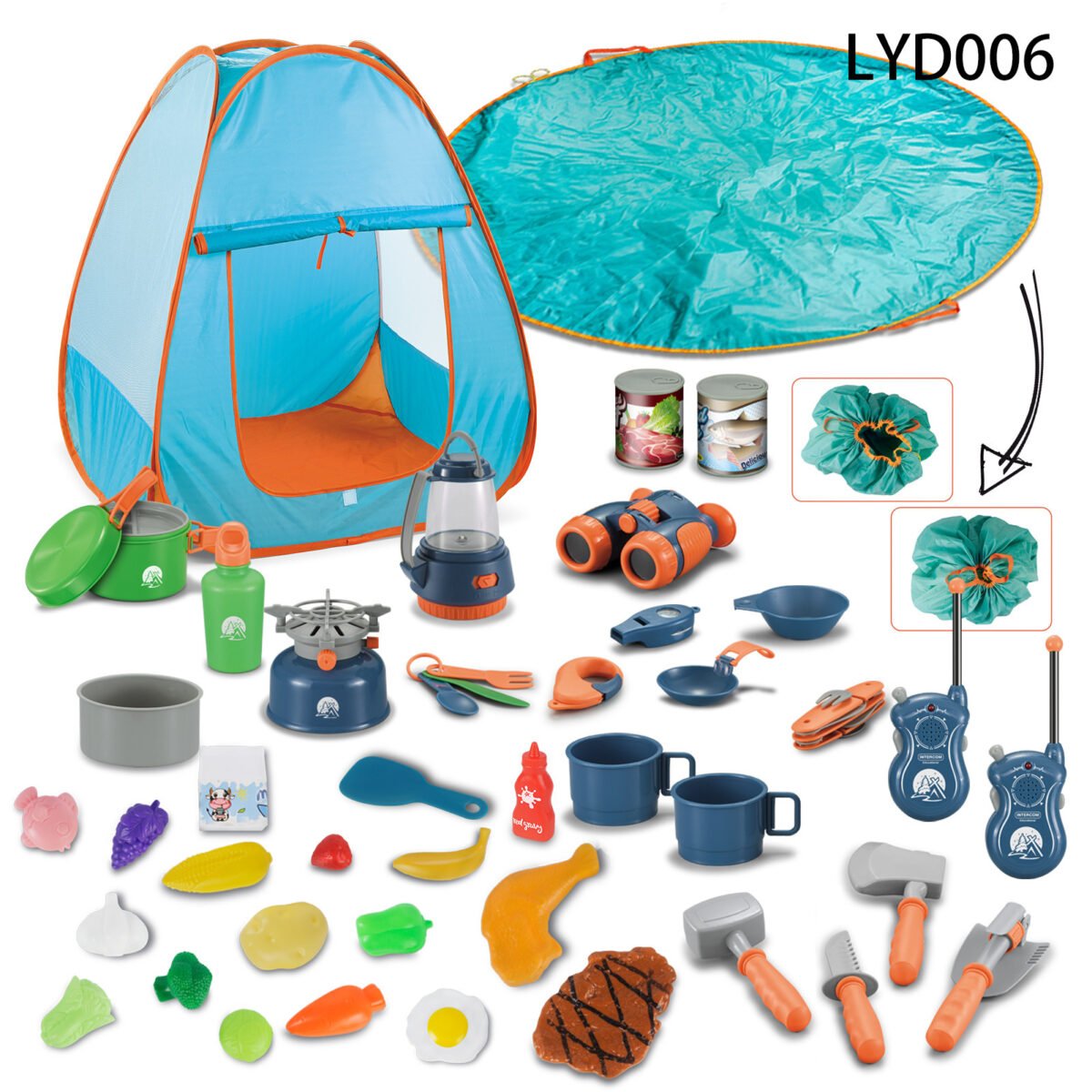 Children's Simulation Camping Tent Play House Toys Outdoor - Image 6