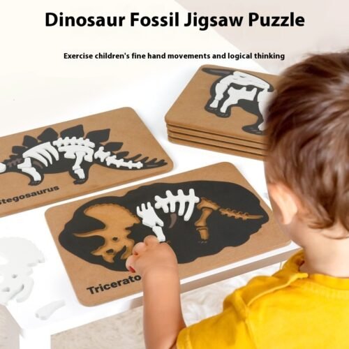 Dinosaur Fossil Puzzle Children Education