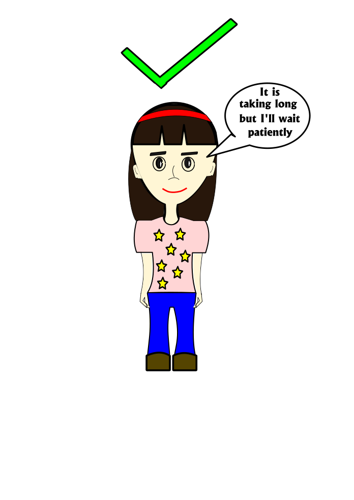 important social skills to teach- waiting impatiently